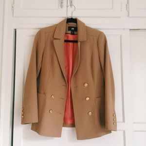 H&M Double Breasted Camel Coat
